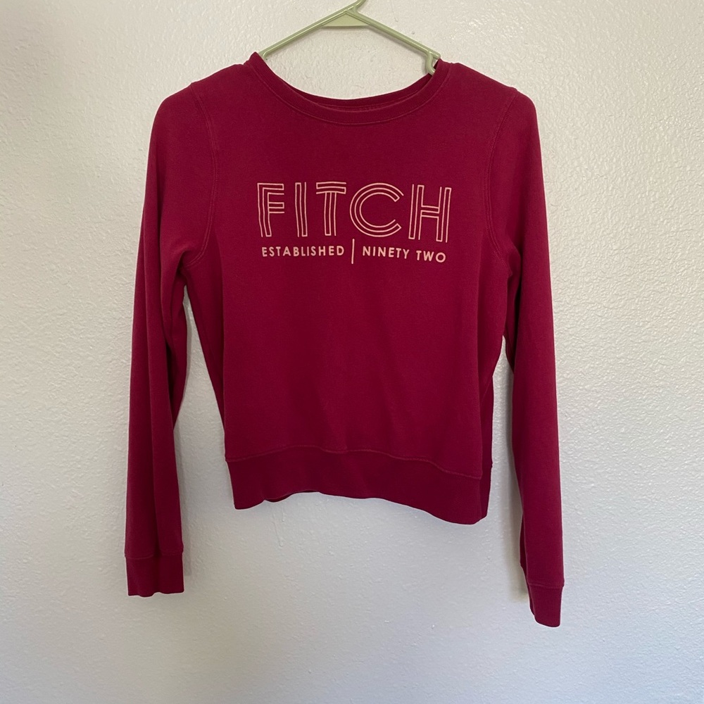 A&F Maroon FITCH Sweater